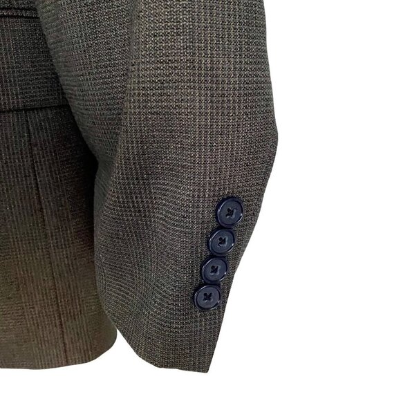 Alfani 3 Button Sport Coat Jacket Blazer Silk Wool Blend 43R - Picture 10 of 10